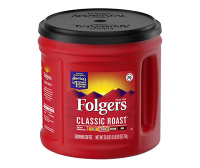 Folgers Ground Medium Classic Roast Coffee 25.9 oz