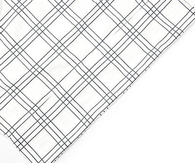 White & Black Grid Plaid Standard Pillowcases, 2-Pack