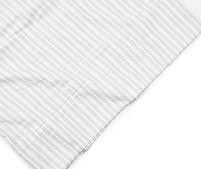 Gray & White Stripe Standard Pillowcases, 2-Pack