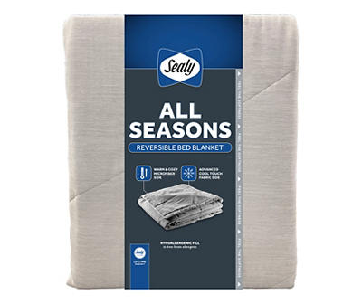 Glacier Gray All-Season Reversible Full/Queen Blanket