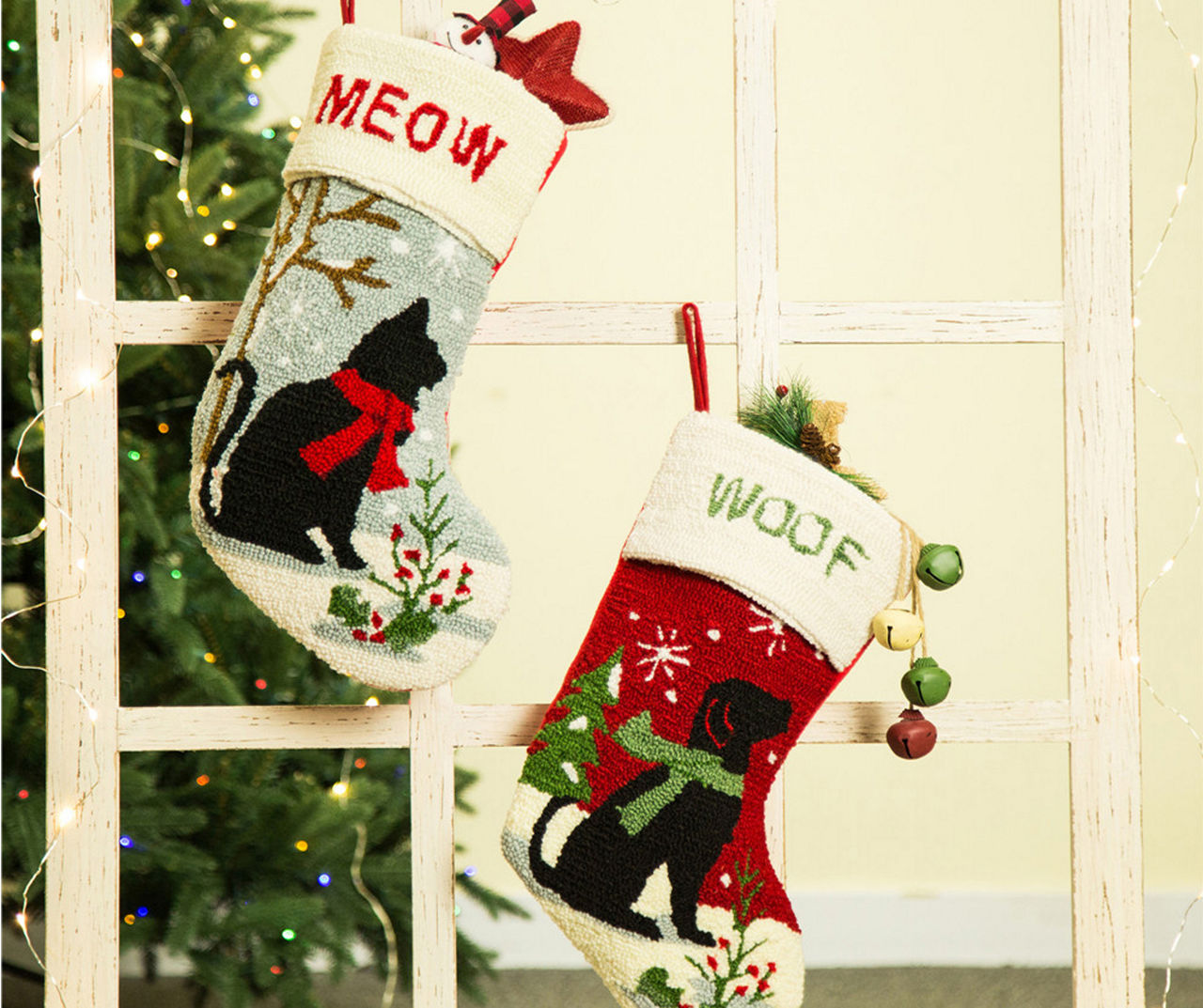48 Pieces Stocking Pet 6ast Felt 18in 36dog/12cat W/funny Sayings Red/green  Jhook/ht - Christmas Stocking - at 