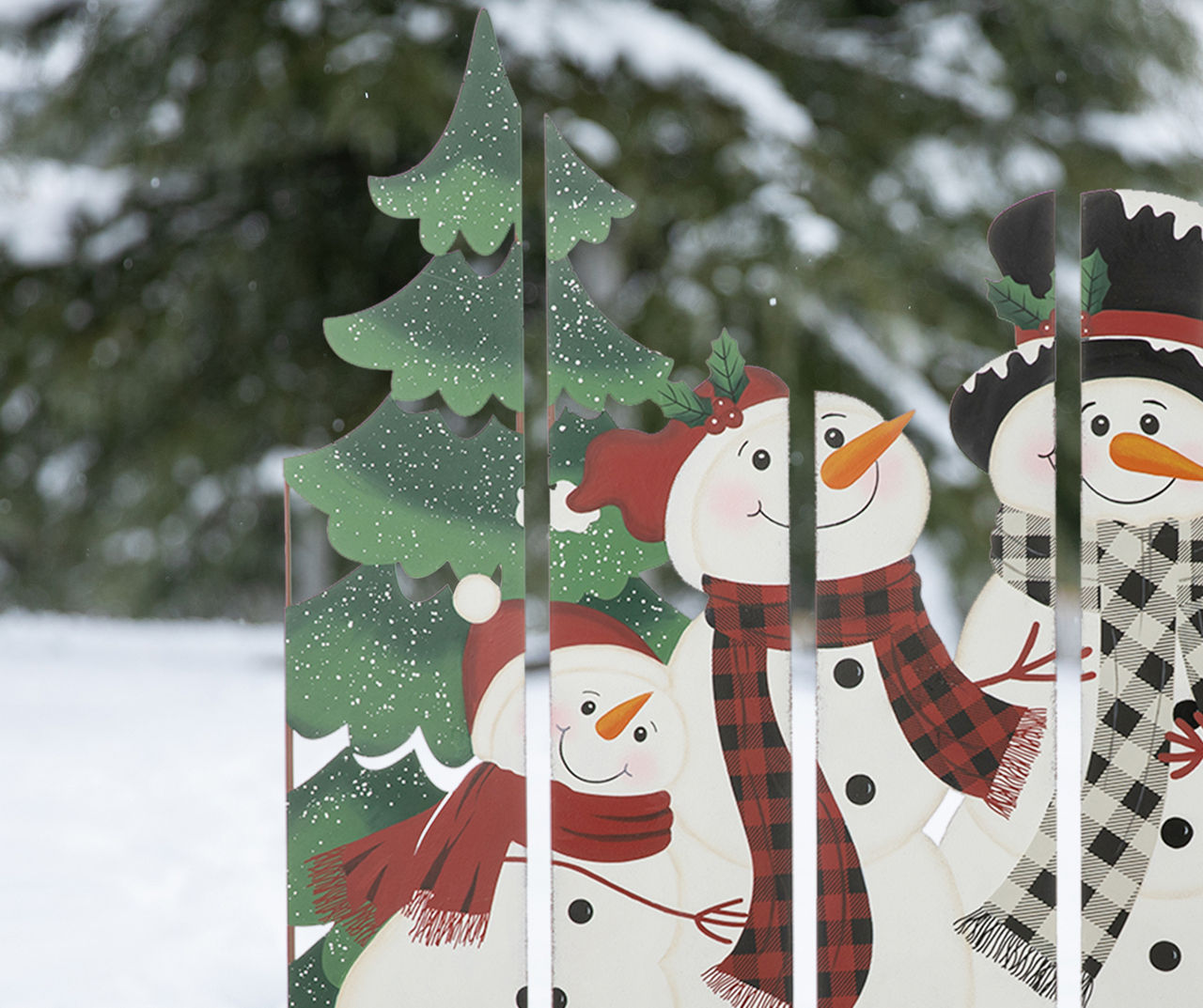 Snowmen Yard Stakes, Christmas Snowman Decor, Christmas