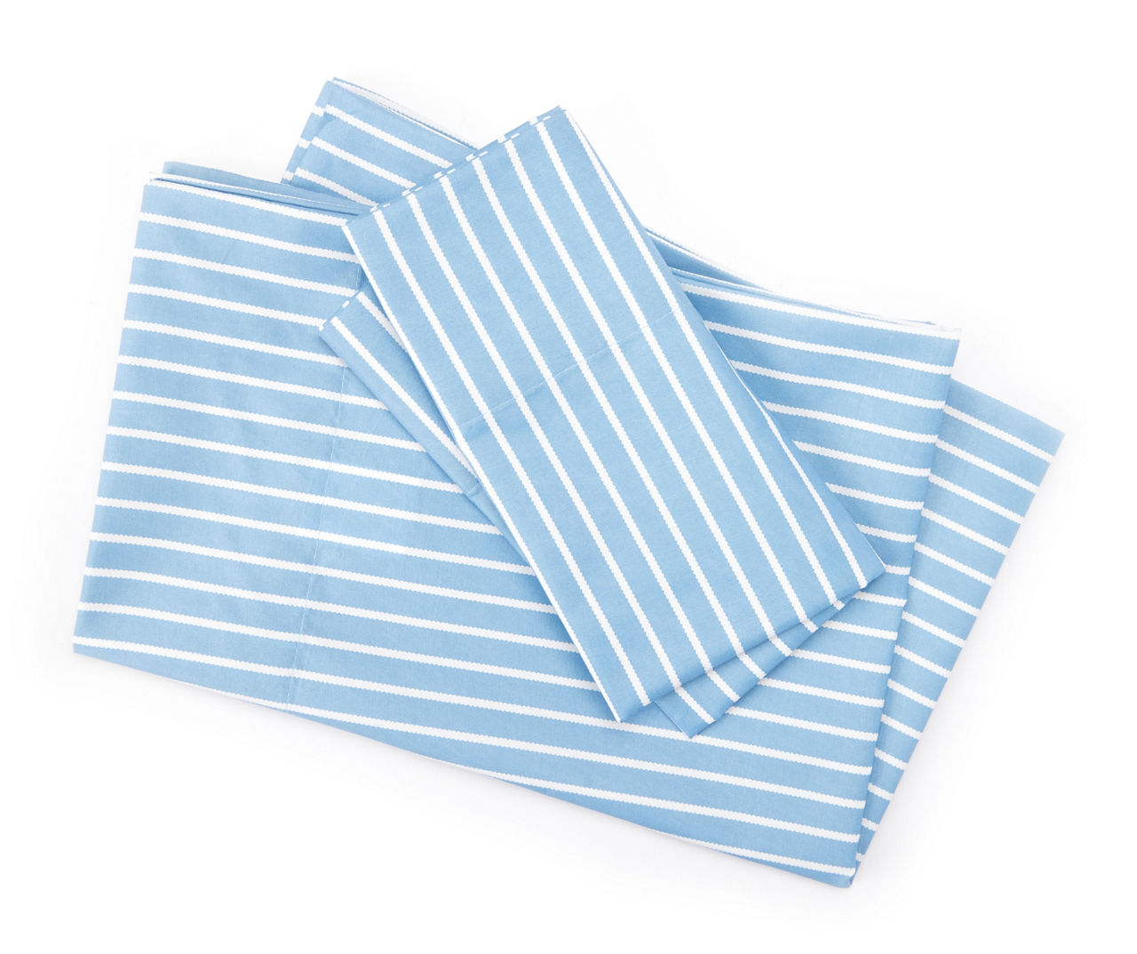 Real Living Real Living Blue & White Stripe Microfiber Sheet Set | Big Lots