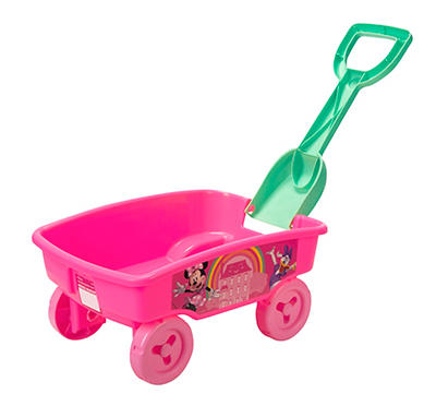 Pink & Teal Shovel Wagon