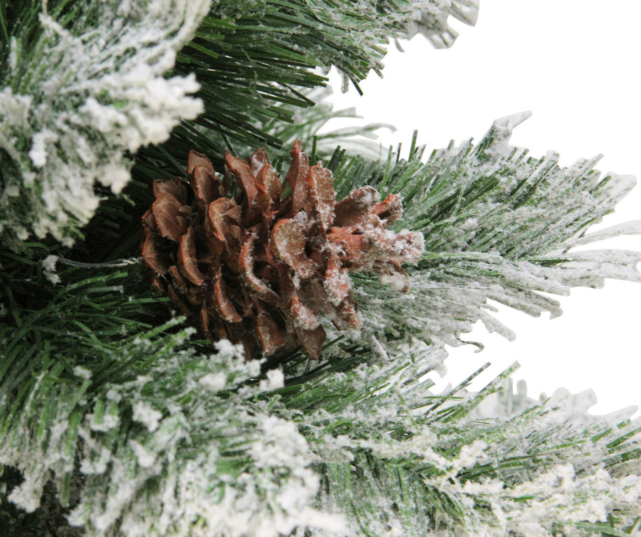 7' Angel Pine Flocked Unlit Artificial Christmas Tree
