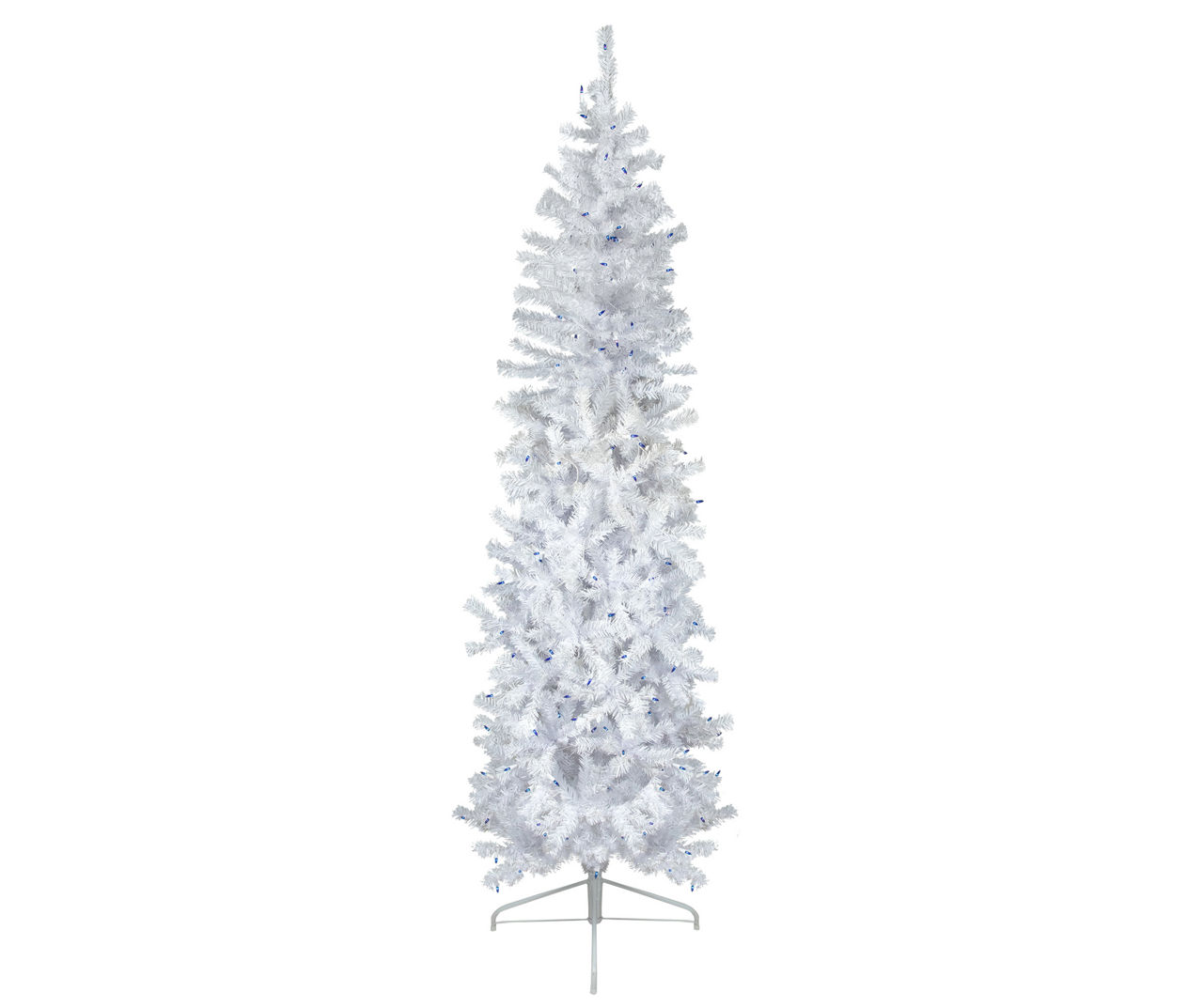 Northlight 6.5' White Pencil PreLit Artificial Christmas Tree with