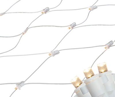 Warm White 4' x 6' LED Concave Wide Angle Net Light Set, 150-Lights