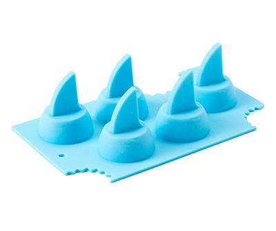 Blue Shark Fin Silicone Ice Cube Tray