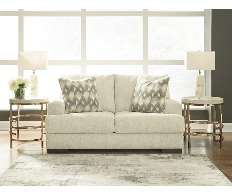 Caretti Parchment Loveseat