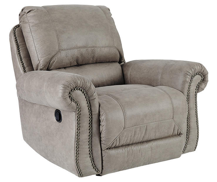 Signature Design By Ashley Olsberg Steel Faux Suede Rocker Recliner