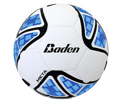White & Blue Size 4 Soccer Ball