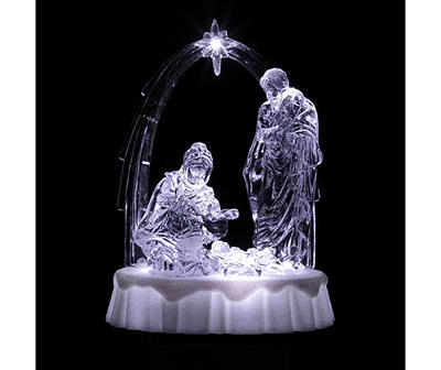 Icy Nativity Scene LED Tabletop Decor