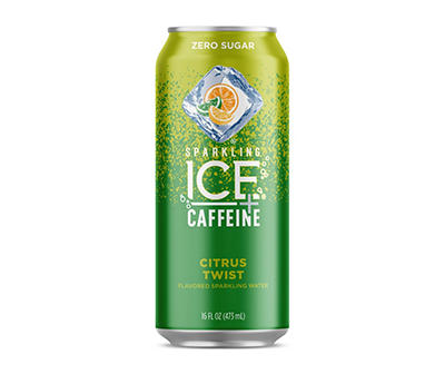 Sparkling Ice Citrus Twist Plus Caffeine Sparkling Water, 16 Oz.