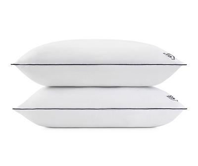 White All-Position Microfiber Standard Pillow, 2-Pack
