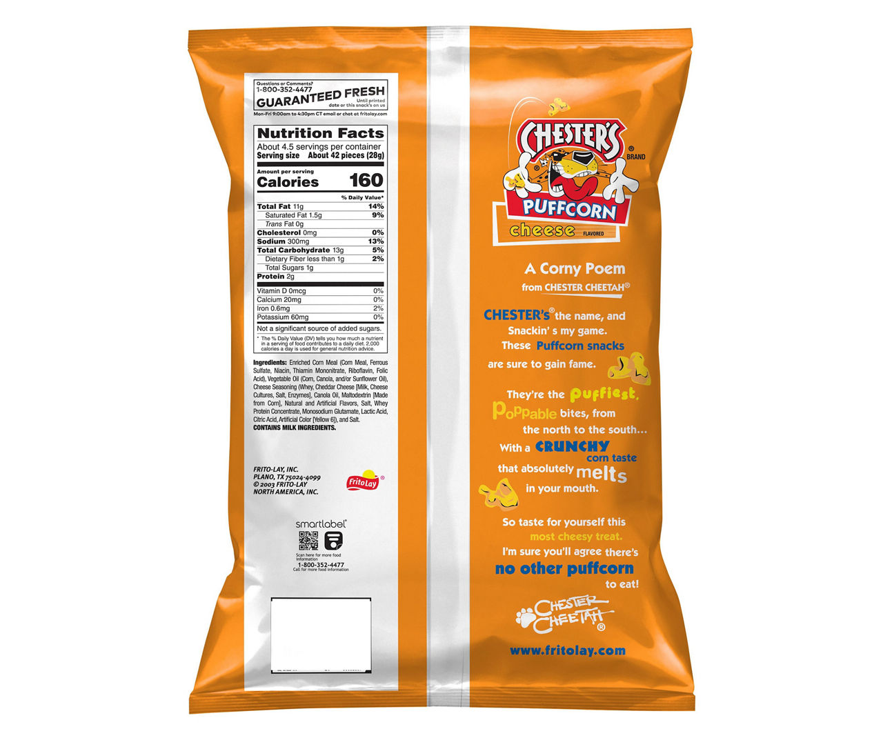 Pick 2 Chester's Chips Bag: Flamin' Hot, Fries, Puffcorn & More