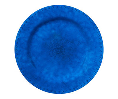 Skydiver Blue Melamine Dinner Plates, 4-Pack