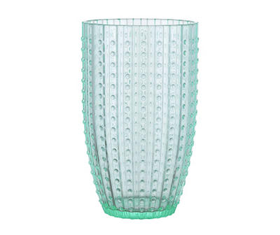 Green Hobnail Plastic Tall Glass, 26 Oz.