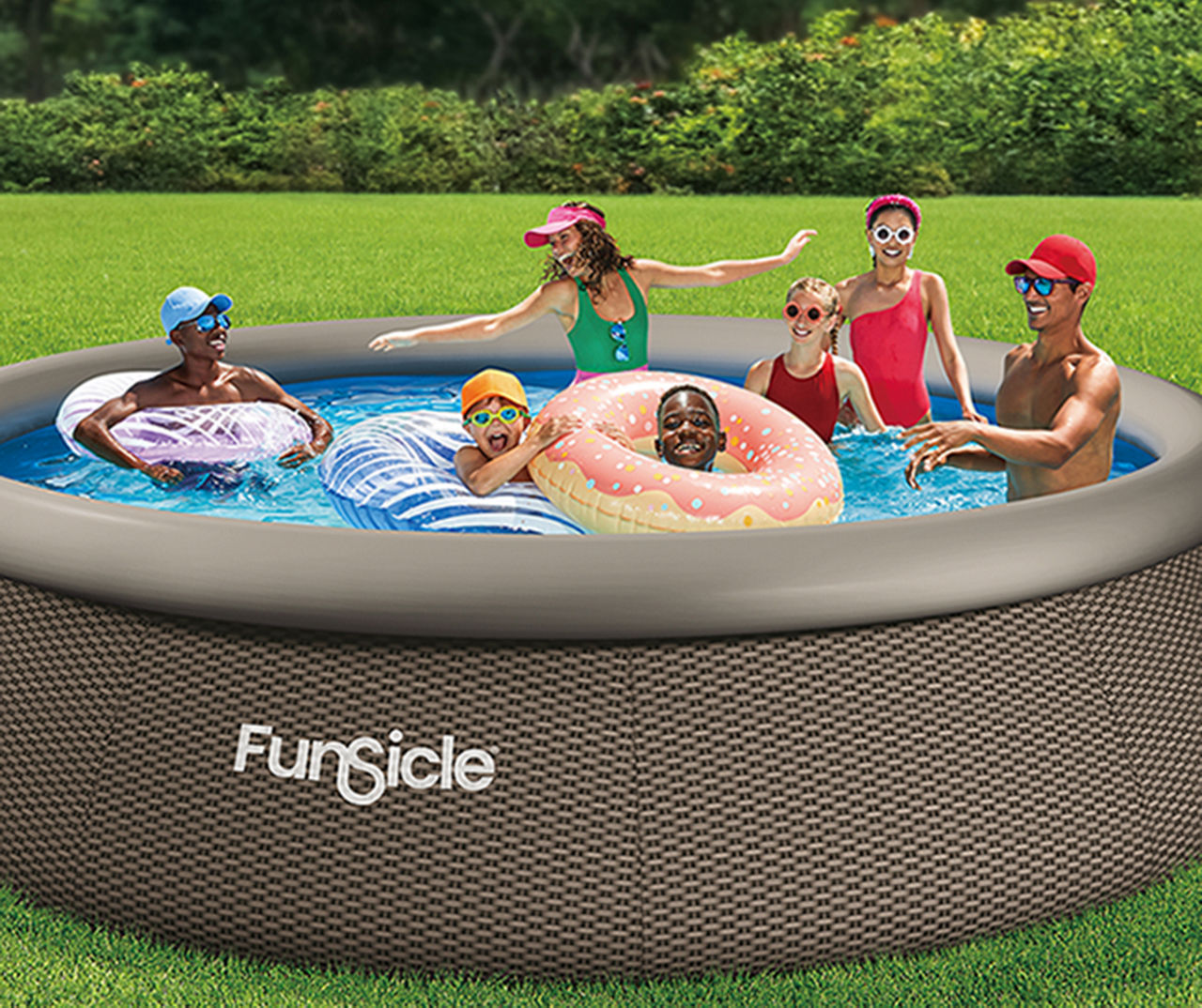 Inflatable swimming deals pools