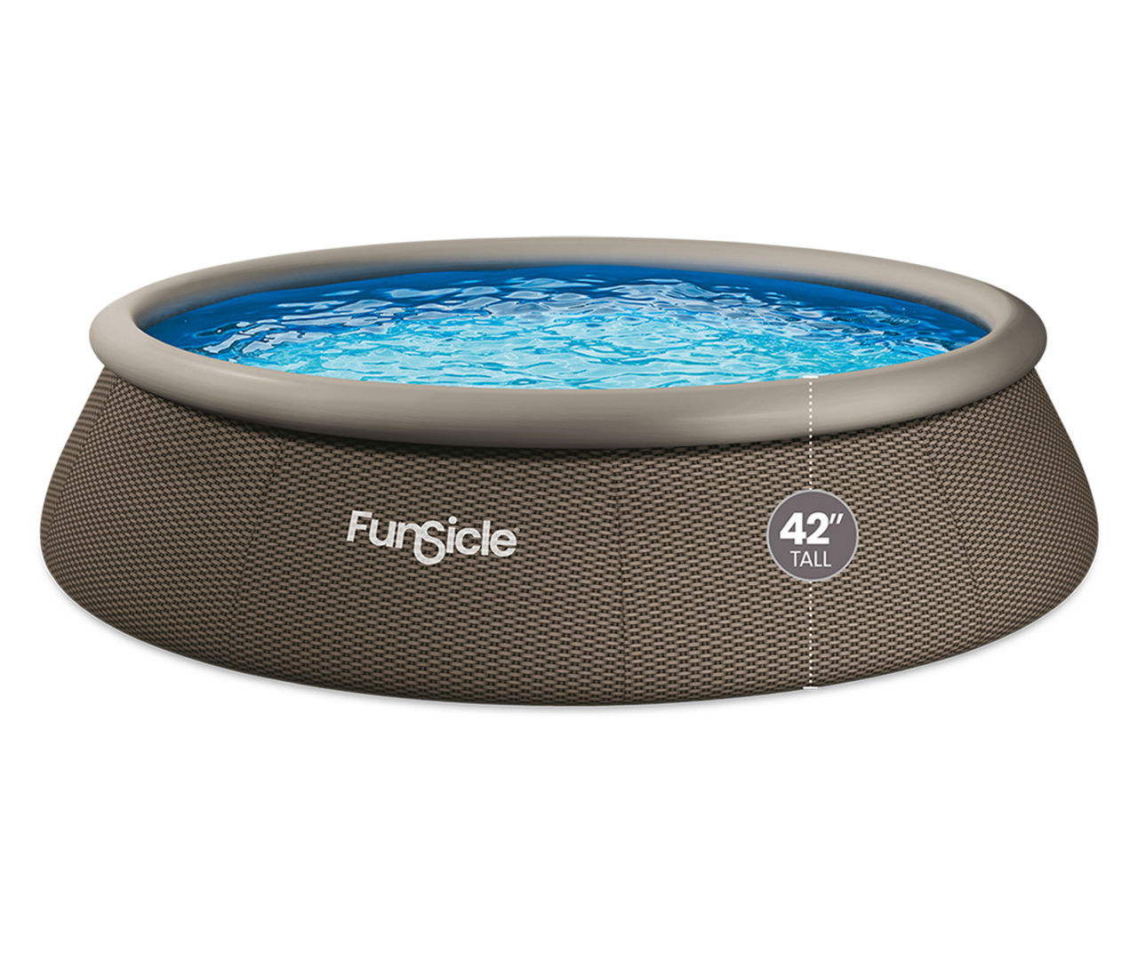 Funsicle 16\' x Designer Lots Big Pool QuickSet Above-Ground | Wicker Ring 42\