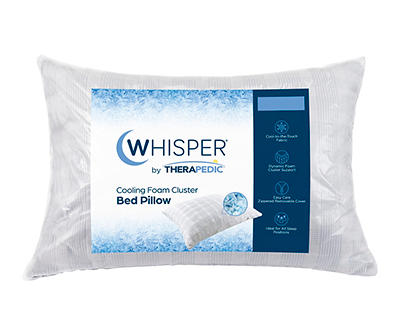 Whisper Cooling Foam Cluster Bed Pillow