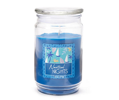 Nautical Nights Blue Jar Candle, 18 oz.