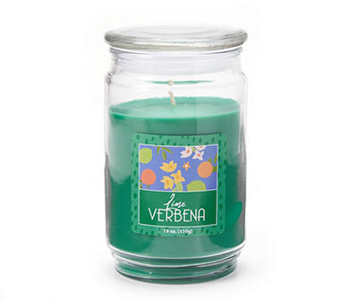 Lime Verbena Green Jar Candle, 18 oz.