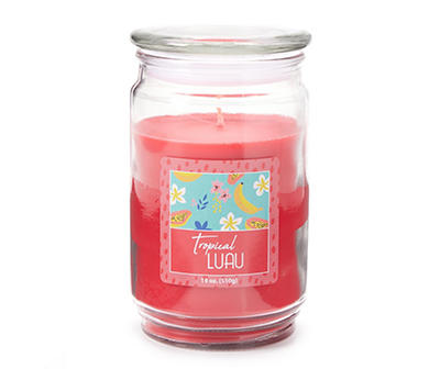 Tropical Luau Coral Jar Candle, 18 oz.