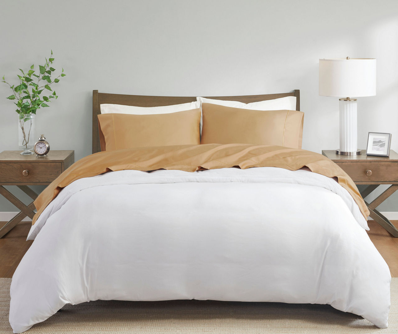 Linen Mart - 600 TC Cotton Wrinkle resistant Bed Sheet Set