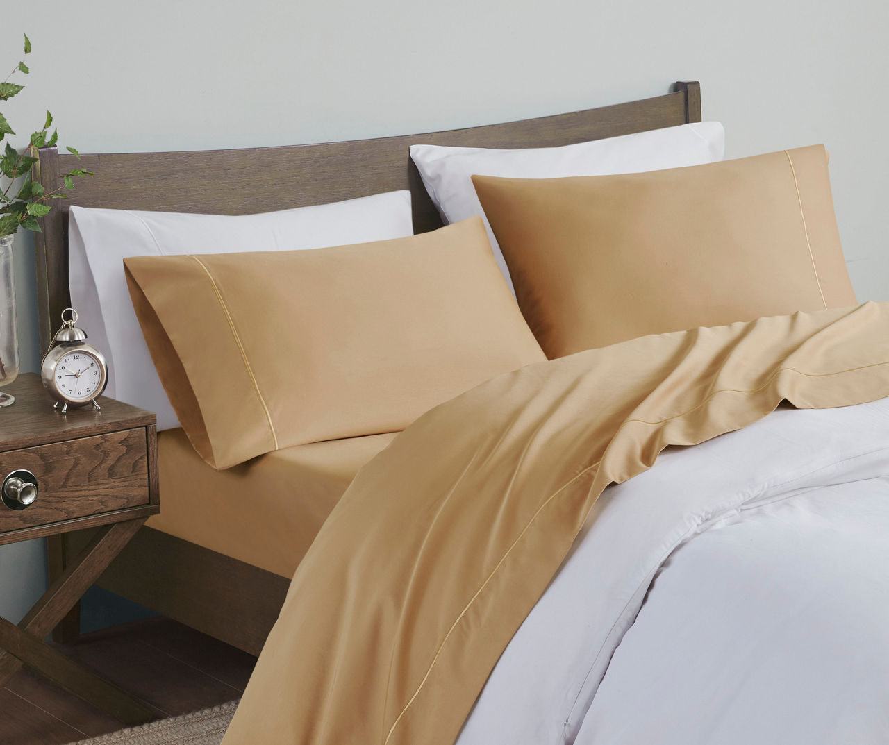 Gold 600-Thread Count Pima Cotton Queen 4-Piece Sheet Set