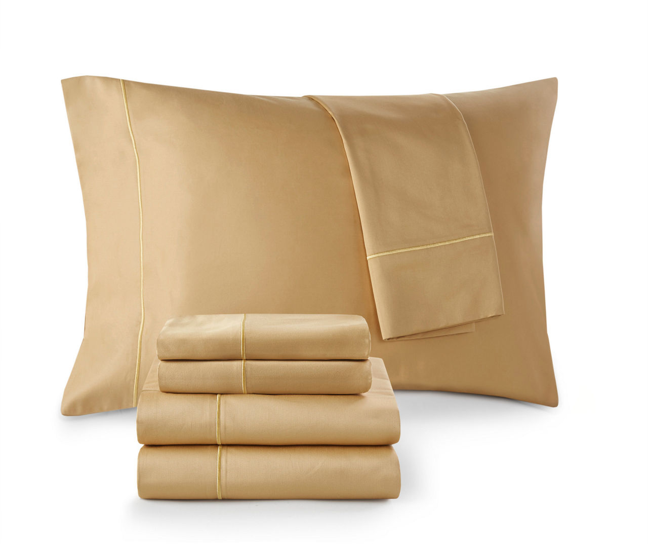 Gold 600-Thread Count Pima Cotton Queen 4-Piece Sheet Set