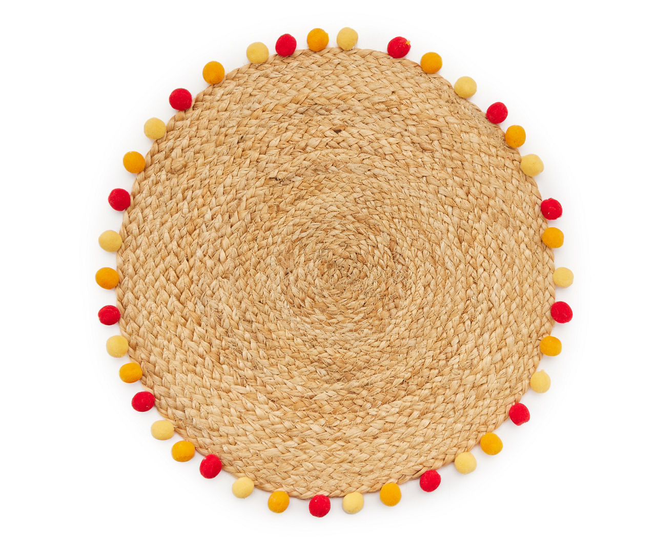 PomPom Trim Round Placemat Big Lots