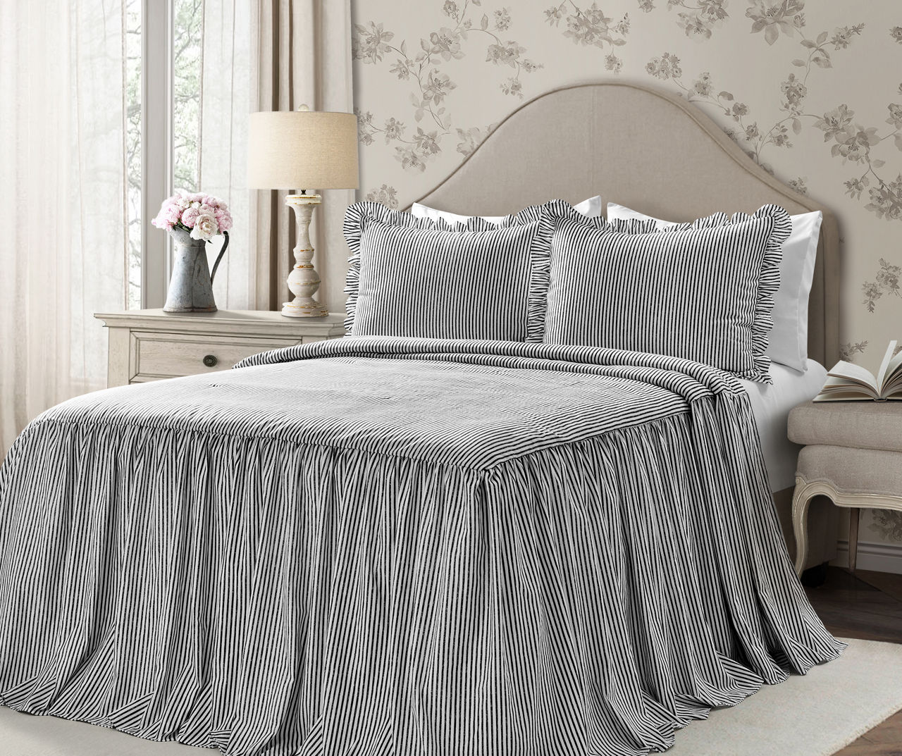 Lush Decor Lush Decor Pinstripe Bedspread Set Big Lots