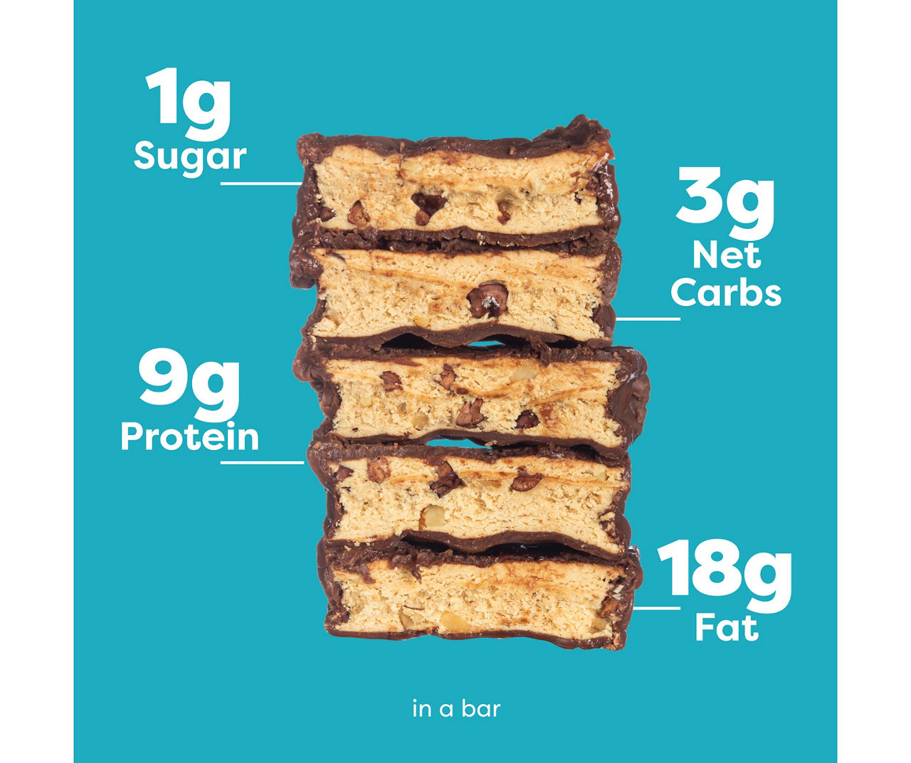 Kiss My Keto Chocolate Cookie Dough Meal Replacement Bar, 12-Pack