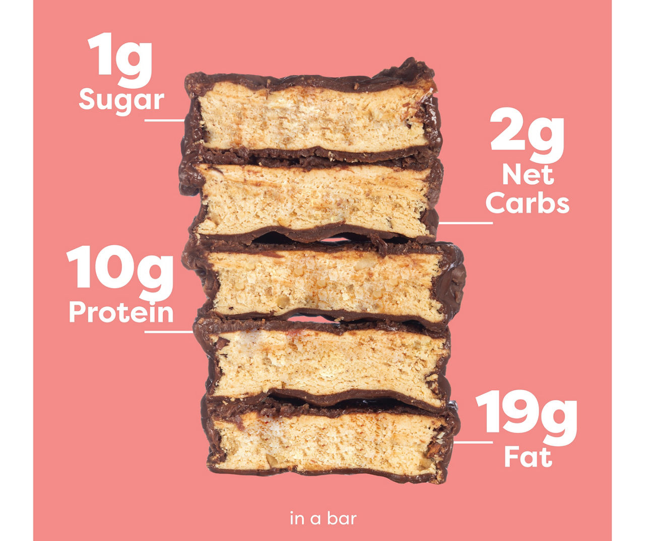 Kiss My Keto Chocolate Salted Caramel Meal Replacement Bar, 12-Pack