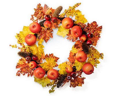 24" Apple, Berry & Leaf Wreath