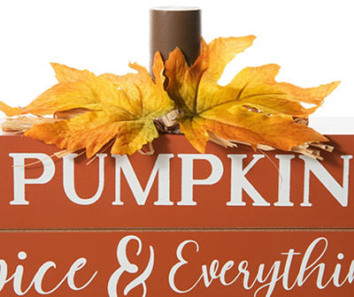"Fall Is Made Of" Pumpkin Tabletop Decor