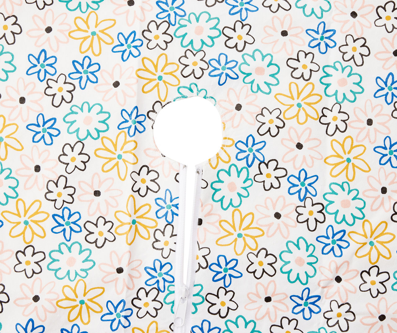 Daisies Round PEVA Outdoor Tablecloth, (60")