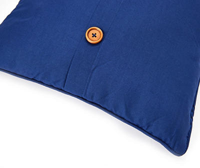 Blue & White Stripe Full/Queen 5-Piece Comforter Set