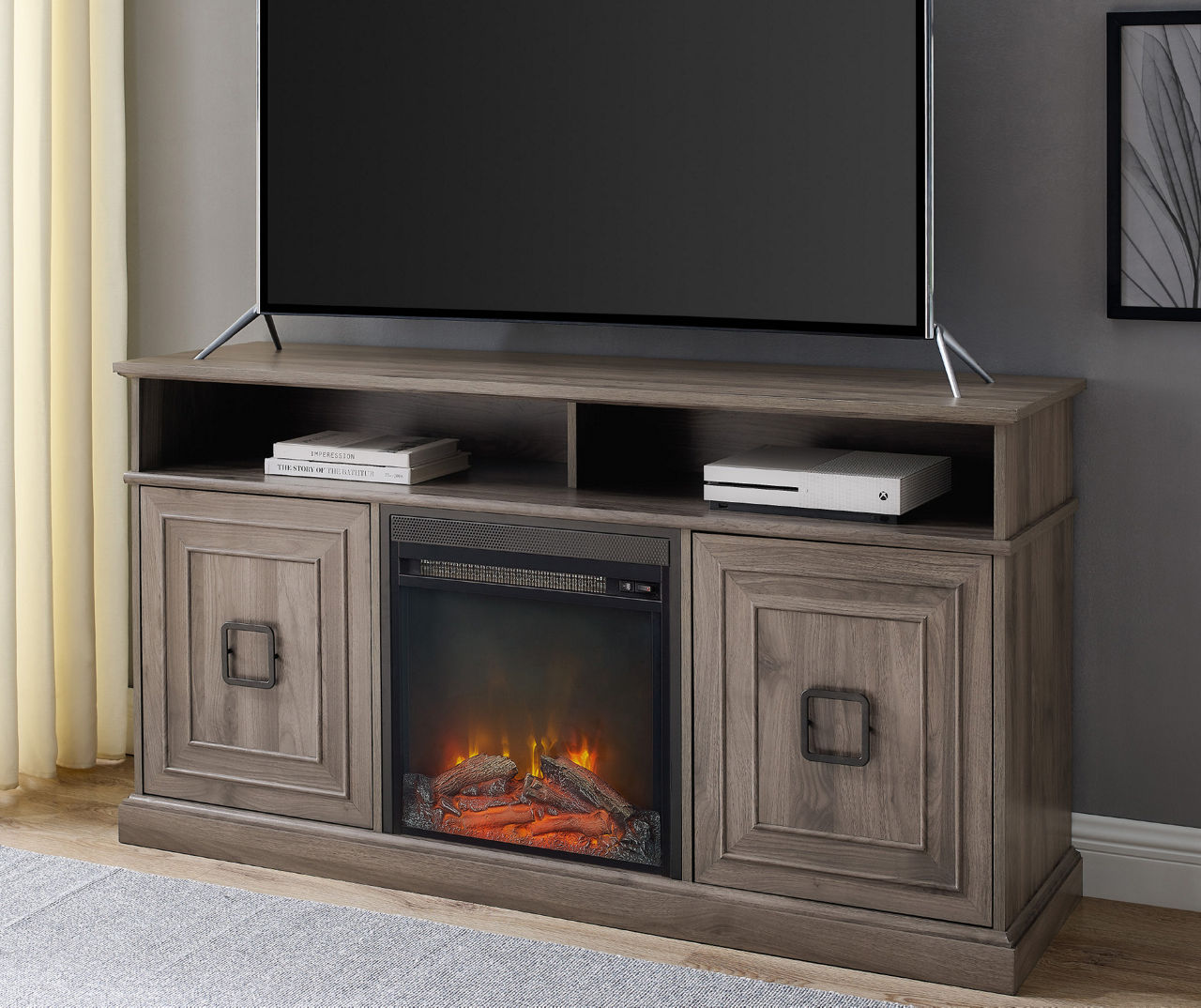 Big lots deals grey tv stand