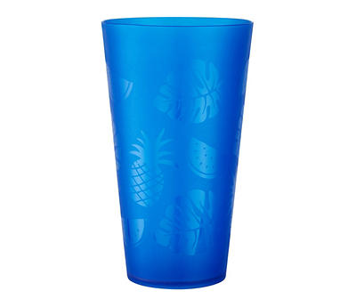 Blue Tropical Iced Tea Plastic Cups, 4-Pack