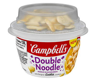 Double Noodle Soup Cup with Original Goldfish Crackers, 7.35 Oz.