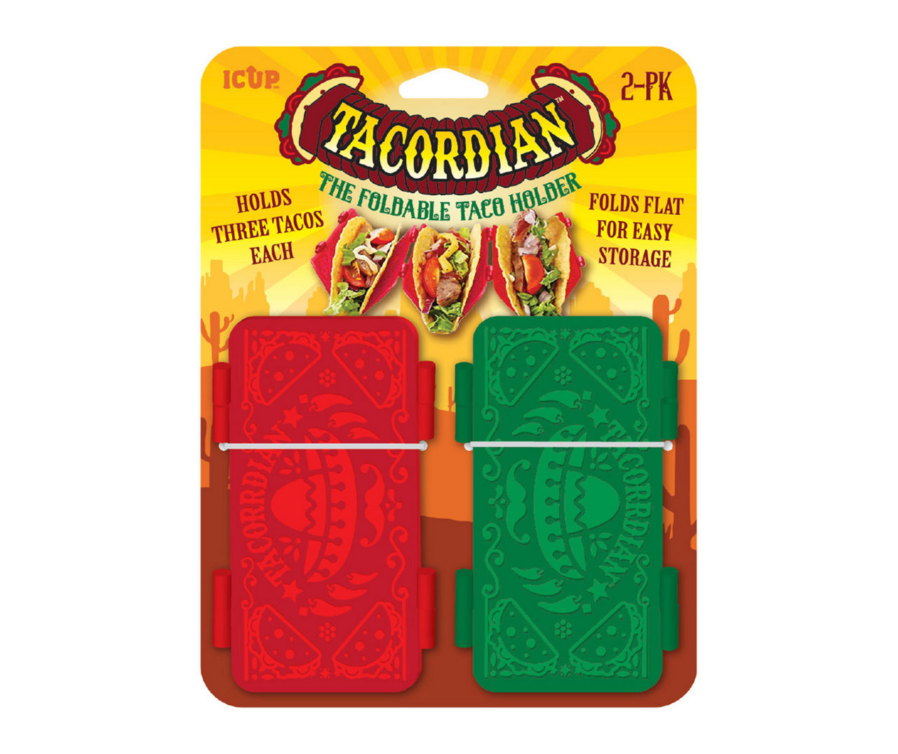 Tacordian Folding Taco Holder, 2-Pack