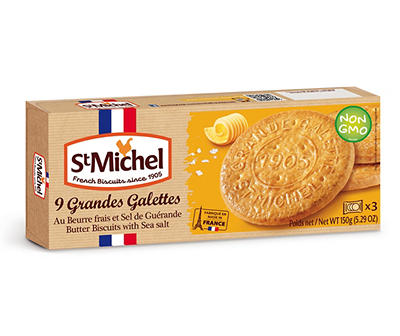 La Grandes Galettes French Butter & Sea Salt Biscuits, 5.29 Oz.