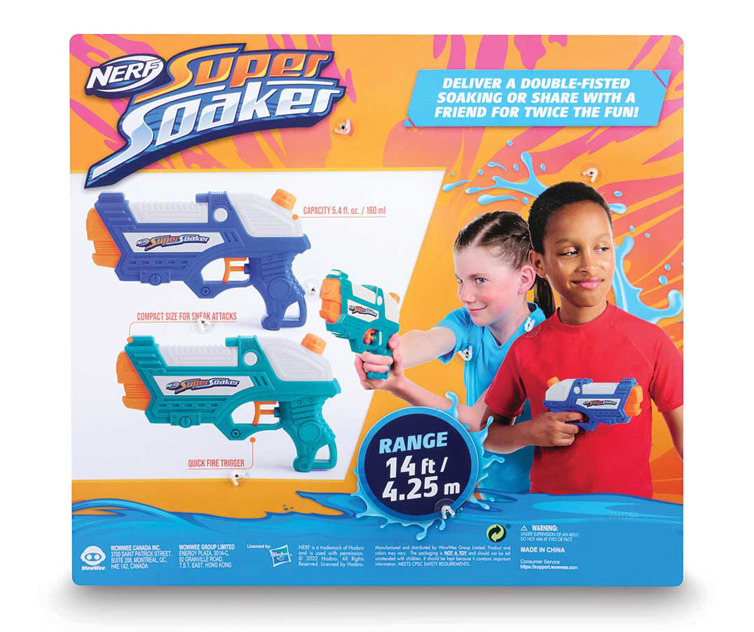 Nerf super hot sale soaker 2 pack