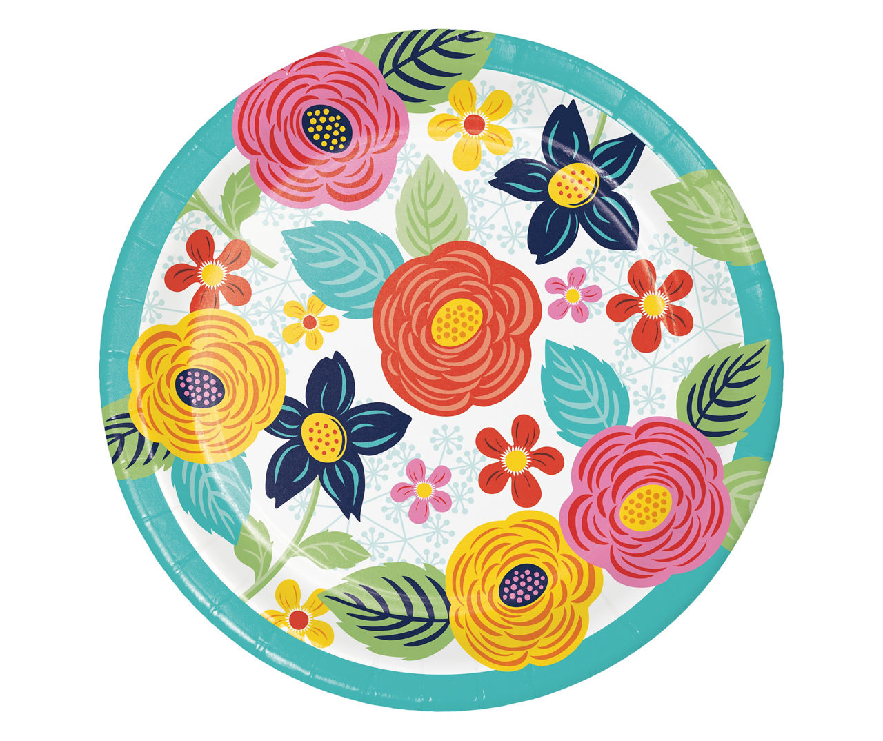 Floral on sale disposable plates