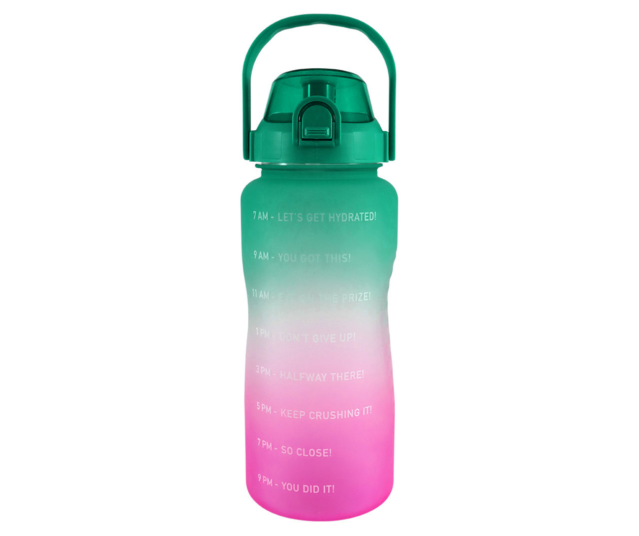 Ombre Motivational Soft Touch Water Bottle, 64 Oz.