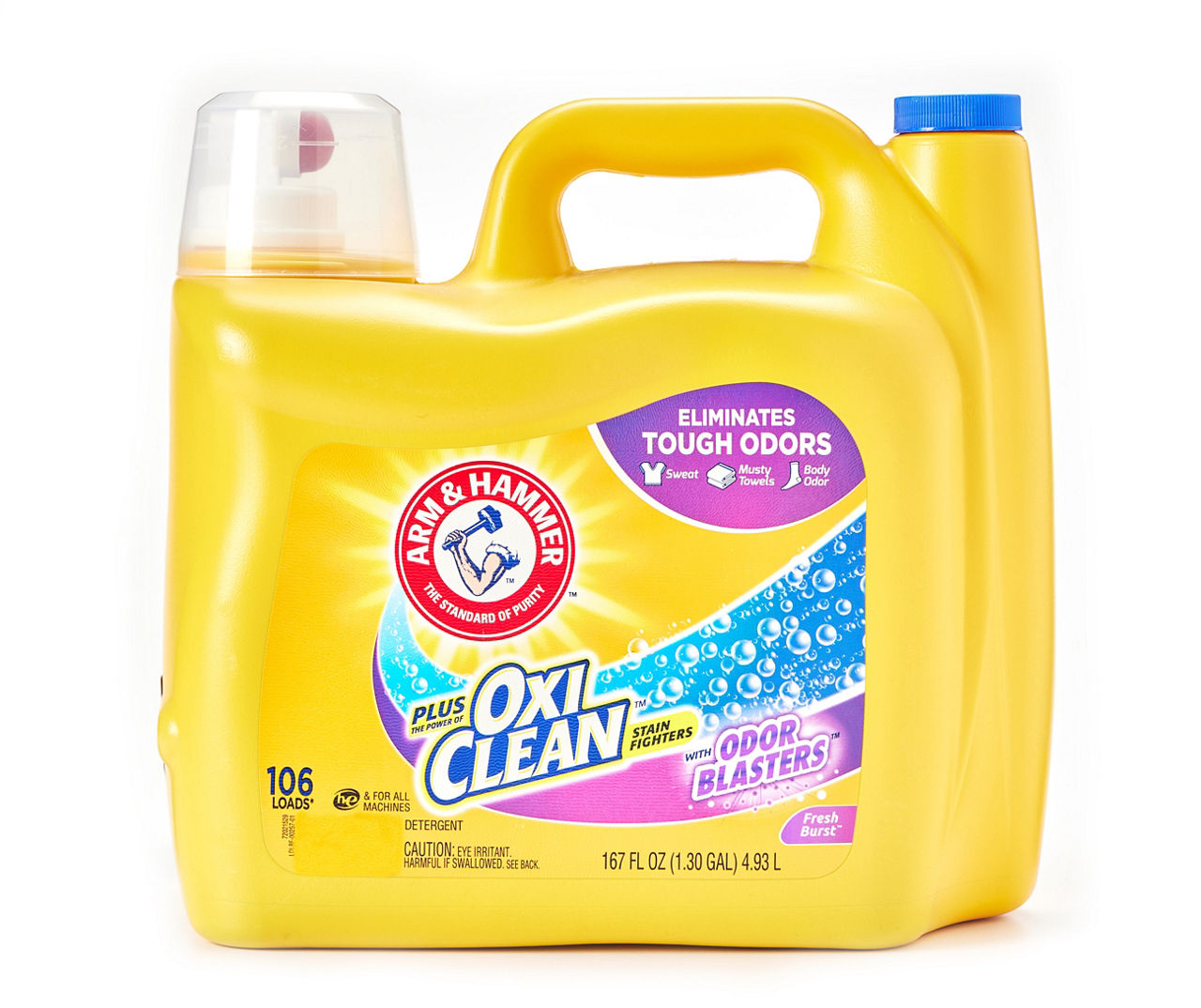 Arm & Hammer Plus OxiClean Odor Blasters Liquid Laundry Detergent, 167