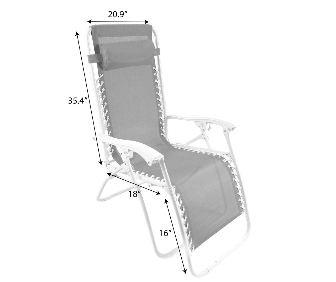 Jordan Manufacturing Red Zero Gravity Outdoor Lounge Chair