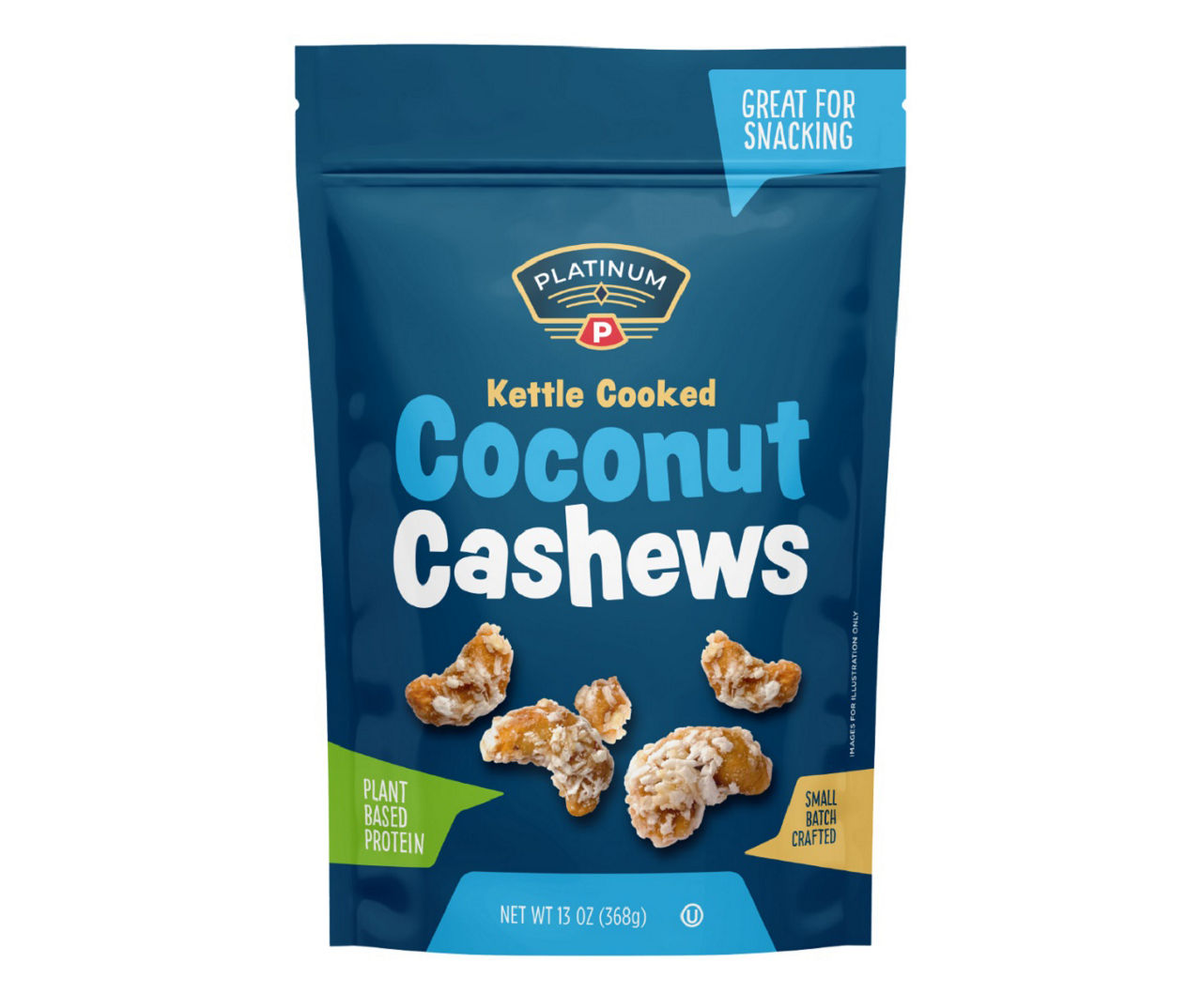 Platinum Kettle Cooked Coconut Cashews, 13 Oz. Big Lots