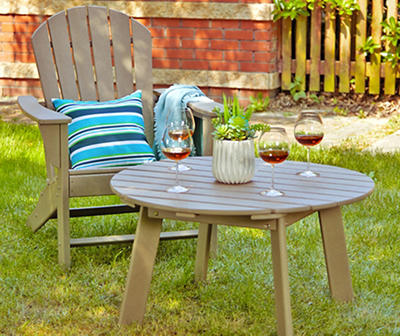32" Tan Adirondack Outdoor Coffee Table